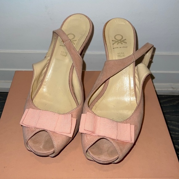 Vera Pelle Shoes - Pink heels in size  39 or 8 US